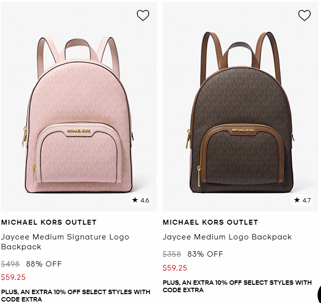 Michael Kors 83% OFF starting from 49$