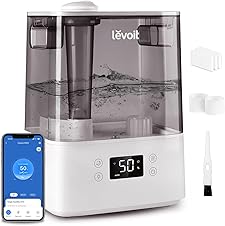 LEVOIT Humidifiers for Bedroom Large Room Home, (6L) Cool Mist Top Fill Essential Oil...