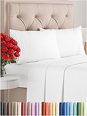 Queen Size 4 Piece Sheet Set - Comfy Breathable & Cooling Bed Sheets Set - Hotel...