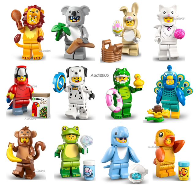 Lego New 71051 Collectibe Minifigures Series 28 Animal Costume Complete Set 12
