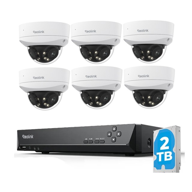 Reolink 16MP Dual-Lens Security Camera System with 2TB NVR