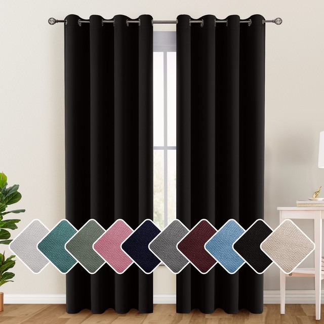 Blackout Curtain Insulated Thermal Grommet Panels for Room Darkening