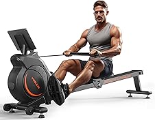 YOSUDA Magnetic Rowing Machine with Bluetooth, App Support, Comfortabl