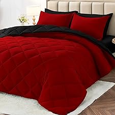 MUXHOMO 7-Piece Reversible Queen Comforter Set, All Season Bedding