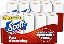 Scott Paper Towels, Choose-A-Sheet, 30 Double Rolls, 108 Sheets/Roll