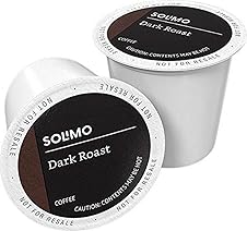 Solimo Dark Roast Coffee Pods, Compatible with Keurig 2.0, 100 Count
