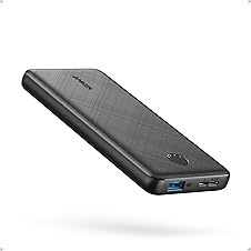 Anker PowerCore 10K Power Bank, 10,000mAh, PowerIQ High-Speed Charging