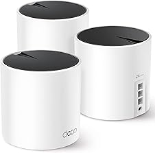 TP-Link Deco X55 WiFi 6 Mesh System - Covers 6500 Sq.Ft, 3-Pack