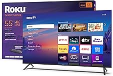 Roku Smart TV 2025 – 55-Inch 4K HDR, Enhanced Voice Remote, Wi-Fi Stre