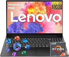 Lenovo V15 Laptop - AMD Ryzen 3, 15.6'' FHD, 16GB RAM, Windows 11 Pro
