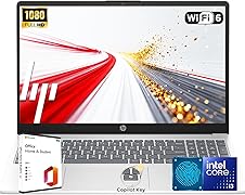 HP 15.6" FHD Laptop, Intel i3, 16GB RAM, 256GB SSD, Windows 11