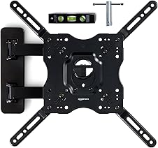 Amazon Basics Full Motion TV Wall Mount, Swivel & Tilt, 26" to 55" TVs