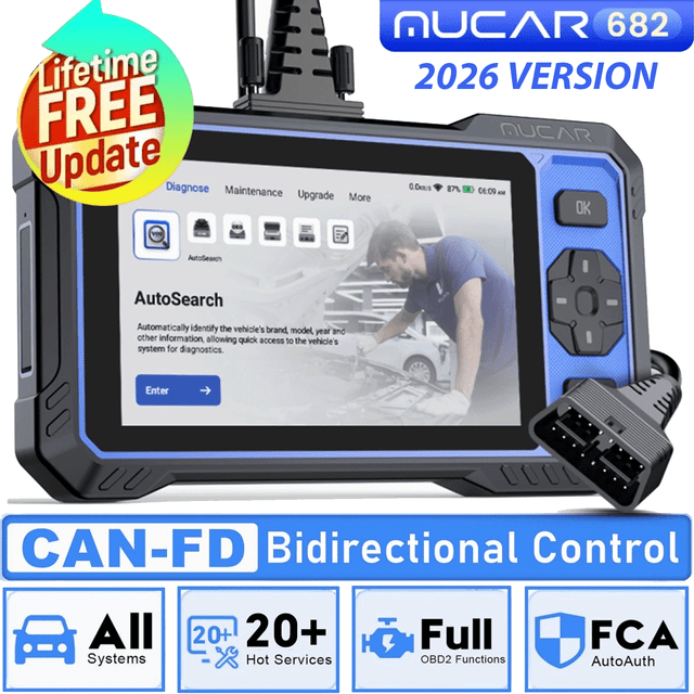 MUCAR 682 Bidirectional Full System OBD2 Scanner Car Diagnostic Tool