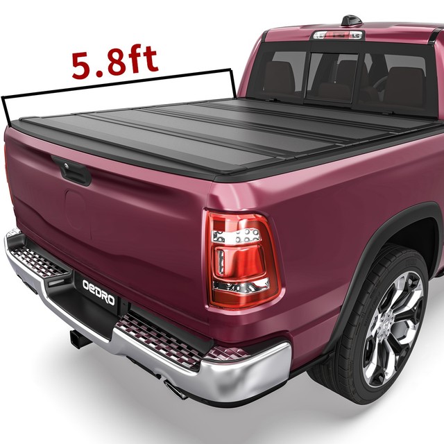 5.8ft Low-Profile Hard 4-Fold Tonneau Cover for 2019-2026 Silverado Sierra 1500