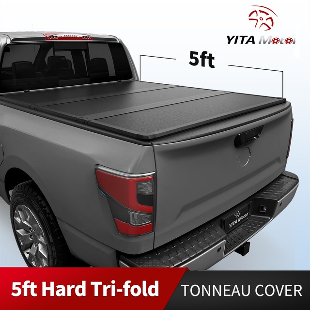 5FT 3-Fold Hard Tonneau Cover for 2005-2026 Nissan Frontier