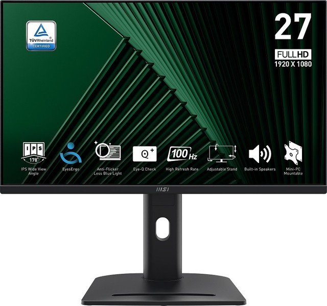 MSI PRO MP275PG 27" FHD Business Flat IPS Monitor 100Hz/1ms