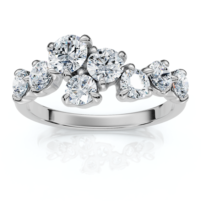 1.00Ct Diamond Constellation Wedding Anniversary Ring 14k Gold or Platinum