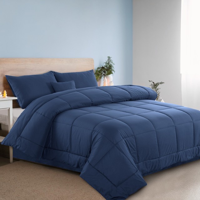 5 Piece Reversible Comforter Set Bed in a Bag