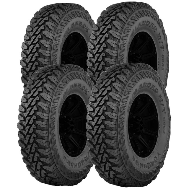 Yokohama Geolandar M/T G003 35x9.50R15LT Black Wall Tires - QTY 4