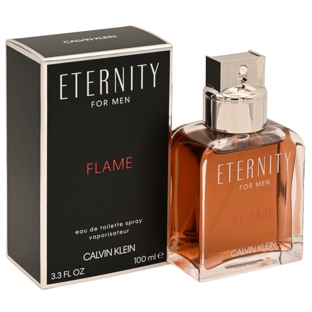 ETERNITY FLAME by Calvin Klein Men's EDT 3.3 oz