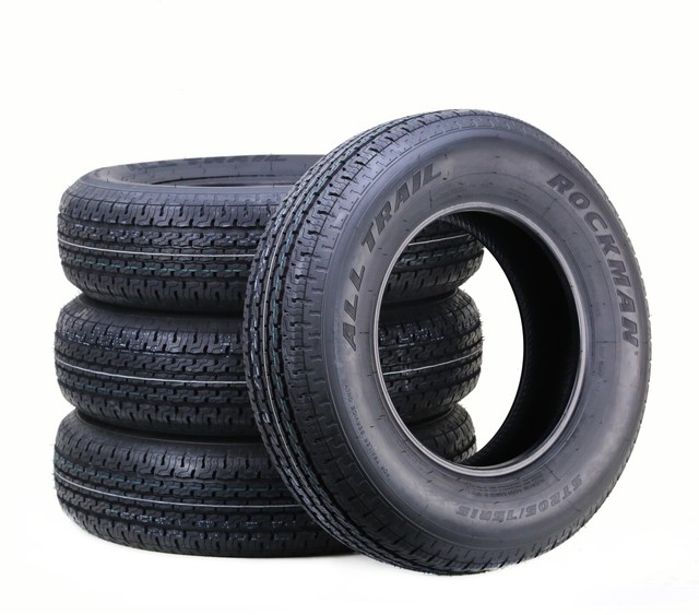 Set of 4 Trailer Tires ST205/75R15 8-Ply Load Range D 107M Steel Belted Radial