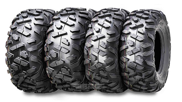 Full Set ATV Tires 24x8-12 & 24x10-11 for Honda Fourtrax Rancher 04-17