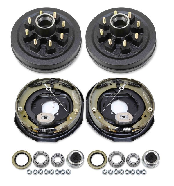 LIBRA Trailer Hub Drum Kits 8 on 6.5" with Electric Brakes for 7000 lb Axle