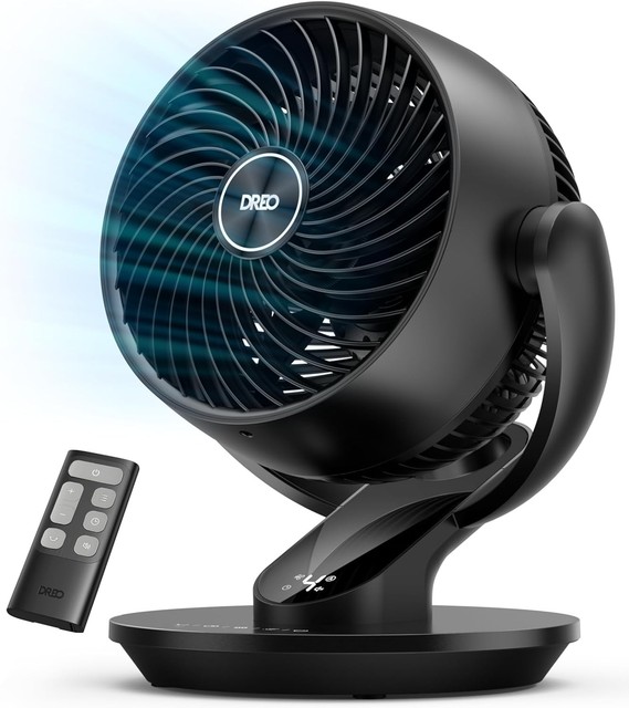 Dreo Desk Fan 13" Small Air Circulator Table Oscillating Fan with Remote