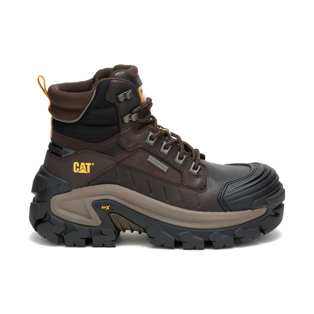 Caterpillar Men Invader Max Waterproof Composite Toe Work Boot