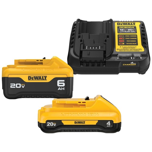 Refurbished DEWALT DCB246CR 20V MAX Batteries & Charger Kit (4Ah/6Ah)