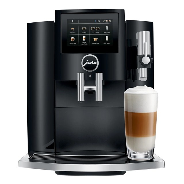 Refurbished Jura S8 Automatic Coffee & Espresso Machine - Piano Black