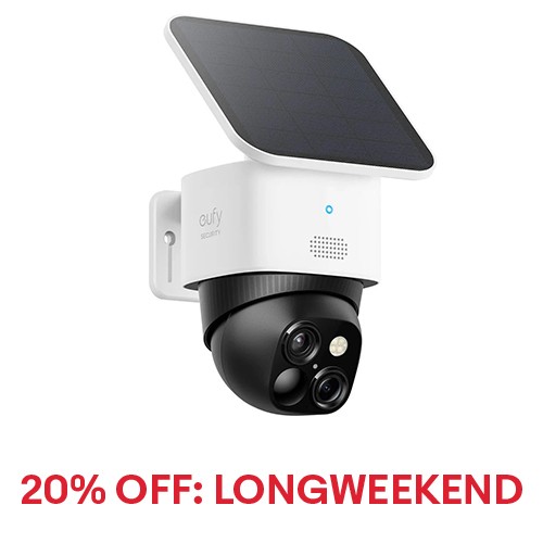 eufy SoloCam S3 Solar Wireless Security Camera 360° PTZ 3K Dual-Cam