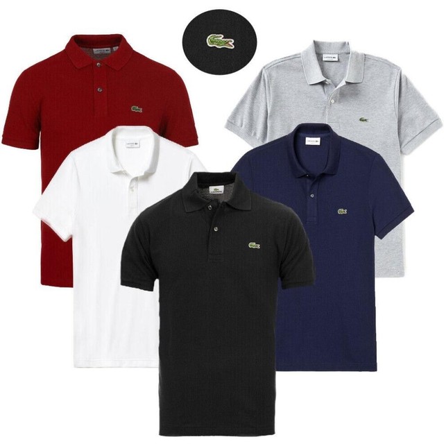 Lacoste Men's Short Sleeve PH4012 Cotton Logo Polo Shirt