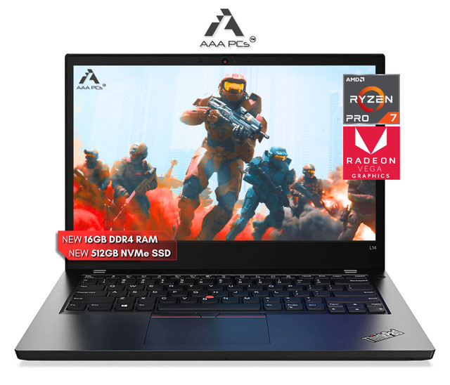 Lenovo ThinkPad GEN 2 AMD Ryzen 7 PRO 14" Gaming Laptop 16GB RAM 512GB SSD