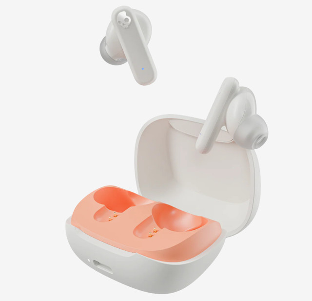 Refurbished Skullcandy Smokin' Buds XT - Bone Orange Glow