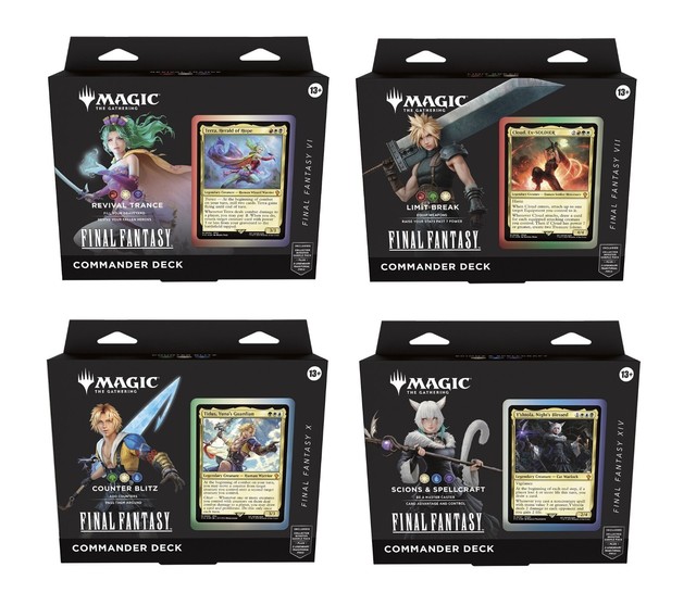 Commander Decks Set of 4 FINAL FANTASY MTG