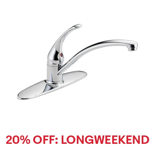 Refurbished Delta Foundations 1-Handle Kitchen Faucet Chrome