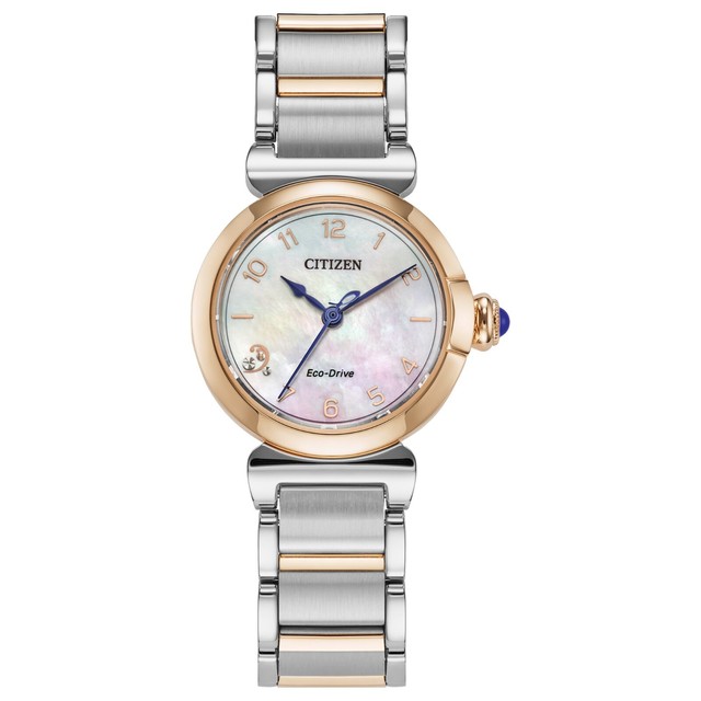 Citizen Women's Classic Eco-Drive Silver Stainless Steel Watch 26 MM EM1136-87D