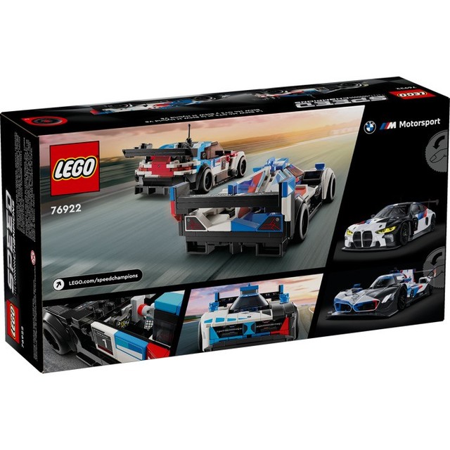 Lego Speed Champions BMW M4 GT3 & BMW M Hybrid V8 Race Cars