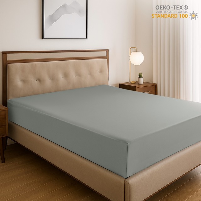 16'' Deep Pocket Fitted Sheets Breathable Brushed Fabric