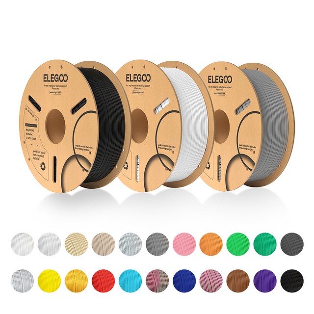 ELEGOO PLA PLA+ Rapid PLA+ ASA 3D Printer Filament 1KG