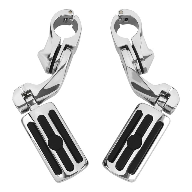 Motorcycle Highway Crash Bar Foot Pegs for Harley Touring 1-1/4"