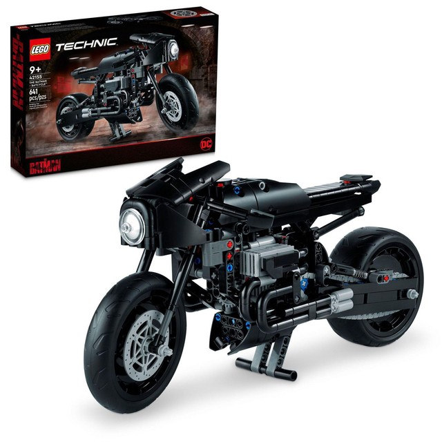 Lego Technic The Batman Motorcycle Model Toy, Black