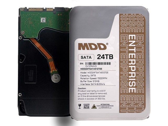 MDD 24TB 7200RPM 512MB Cache SATA 6Gb/s 3.5" Internal Hard Drive