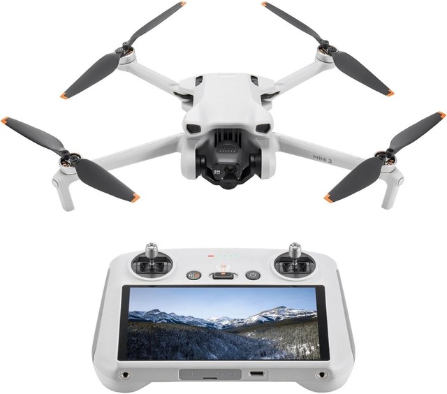 DJI Mini 3 (DJI RC) 3x Mechanical Gimbal Drone 4K with GPS Return