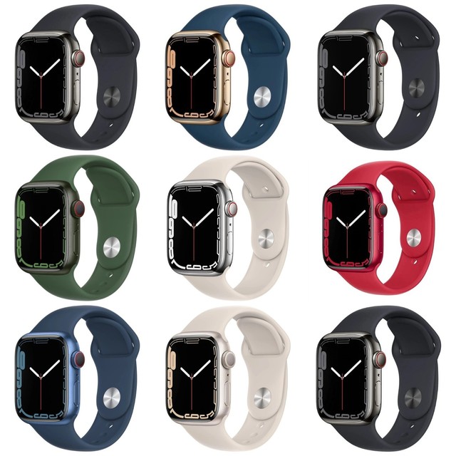 Apple Watch Series 7 41mm 45mm Wi-Fi + GPS + Cellular Smartwatch