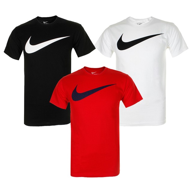 Nike Men's Swoosh Graphic Short Sleeve Workout Gym T-Shirt