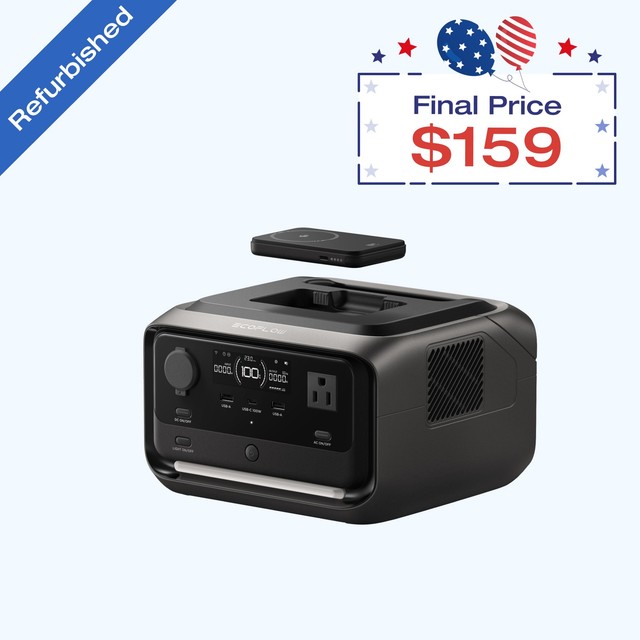 EcoFlow River 3 Plus 286Wh Wireless Boost Combo & 5000mAh Power Bank