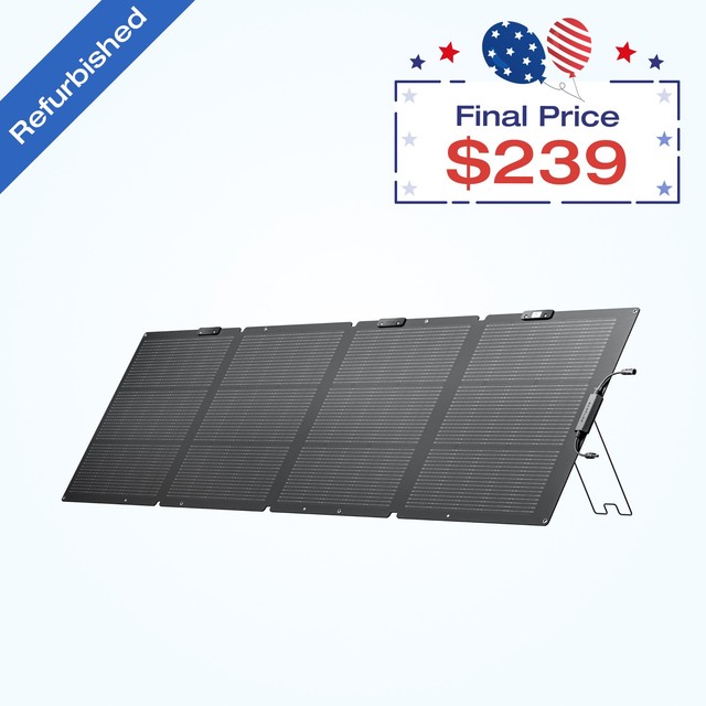 Refurbished EcoFlow 220W NextGen Solar Panel Kit Waterproof IP68 for RVs