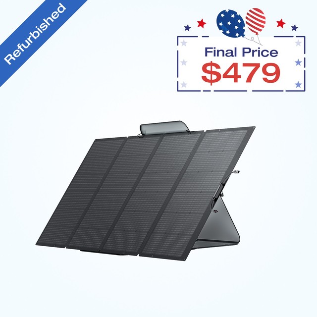 Refurbished EcoFlow 400W Solar Panel Kit Waterproof Self-supporting